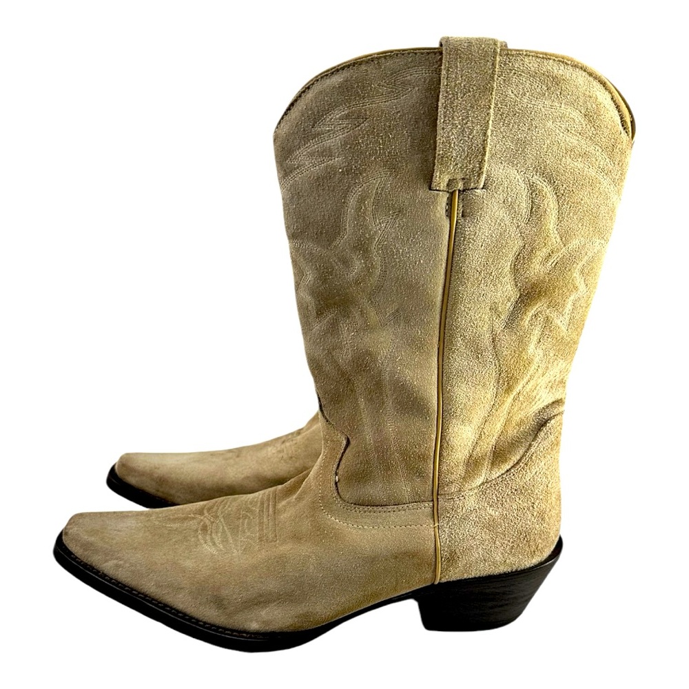 NOMI suede COWBOY BOOTS sz11